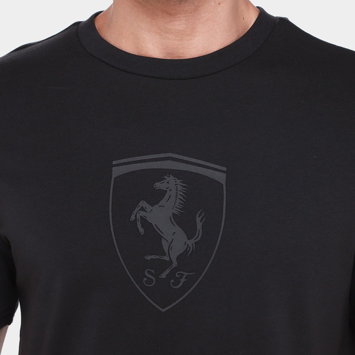 Camiseta Puma Ferrari Race Big Shield Tonal Masculina - Tam: M - 2