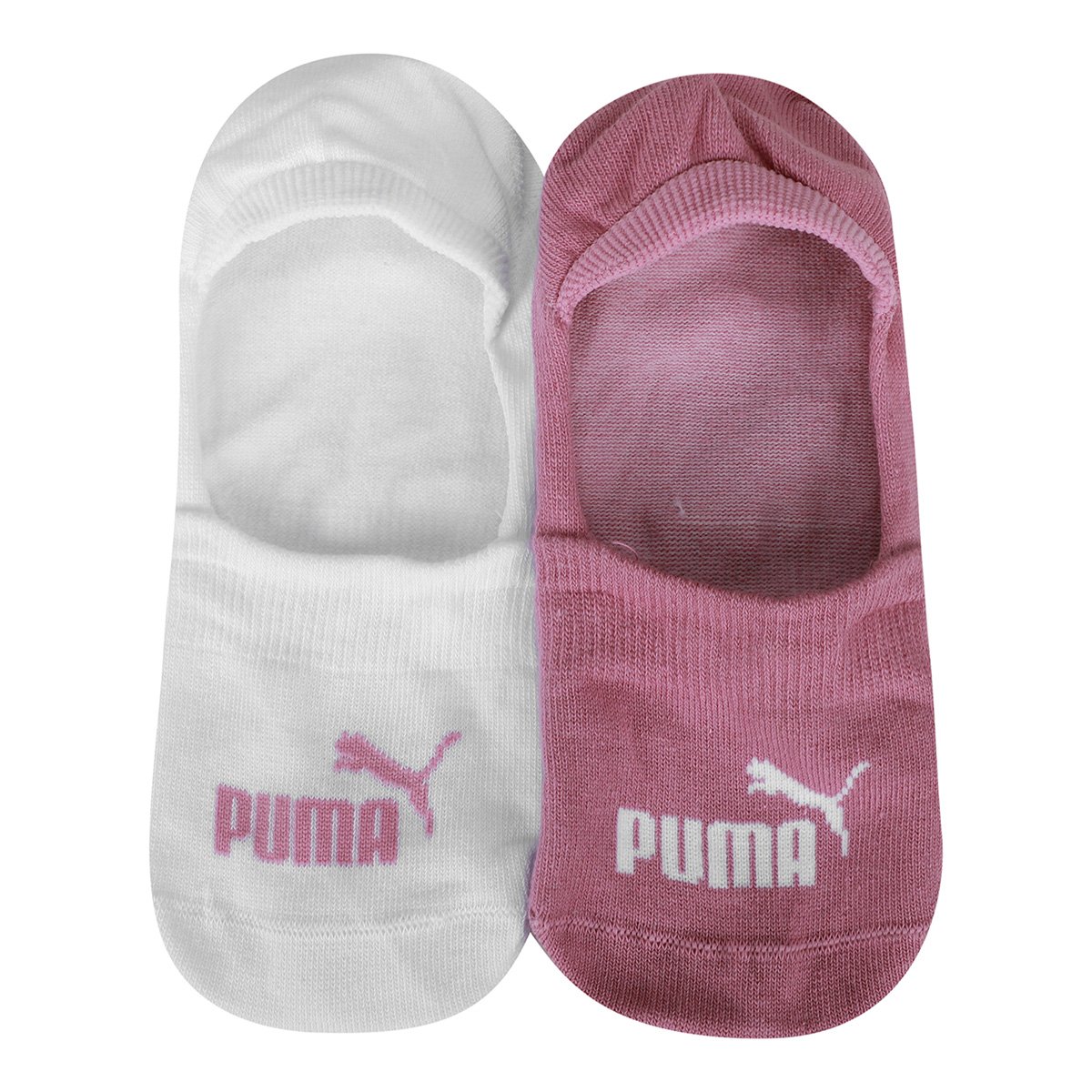 Kit Meia Sapatilha Puma Super Invisível Esportiva C/ 2 Pares Feminina - Tam: 34/38 - 3