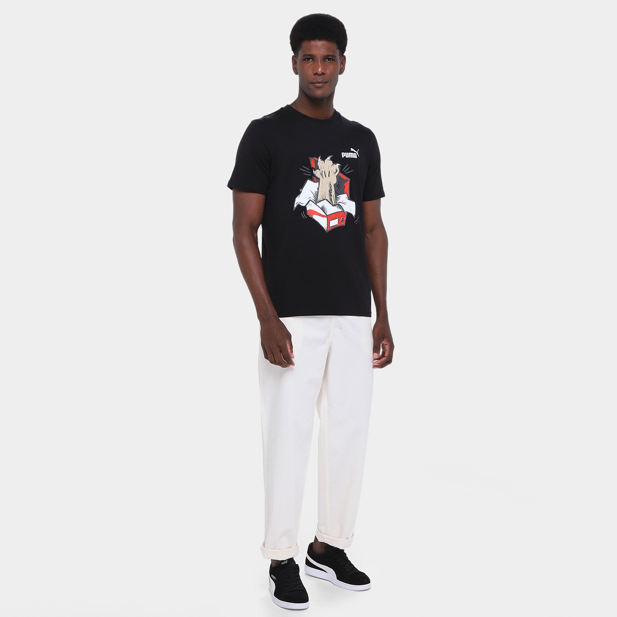 Camiseta Puma Graphics Sneaker Masculina - Tam: P - 3