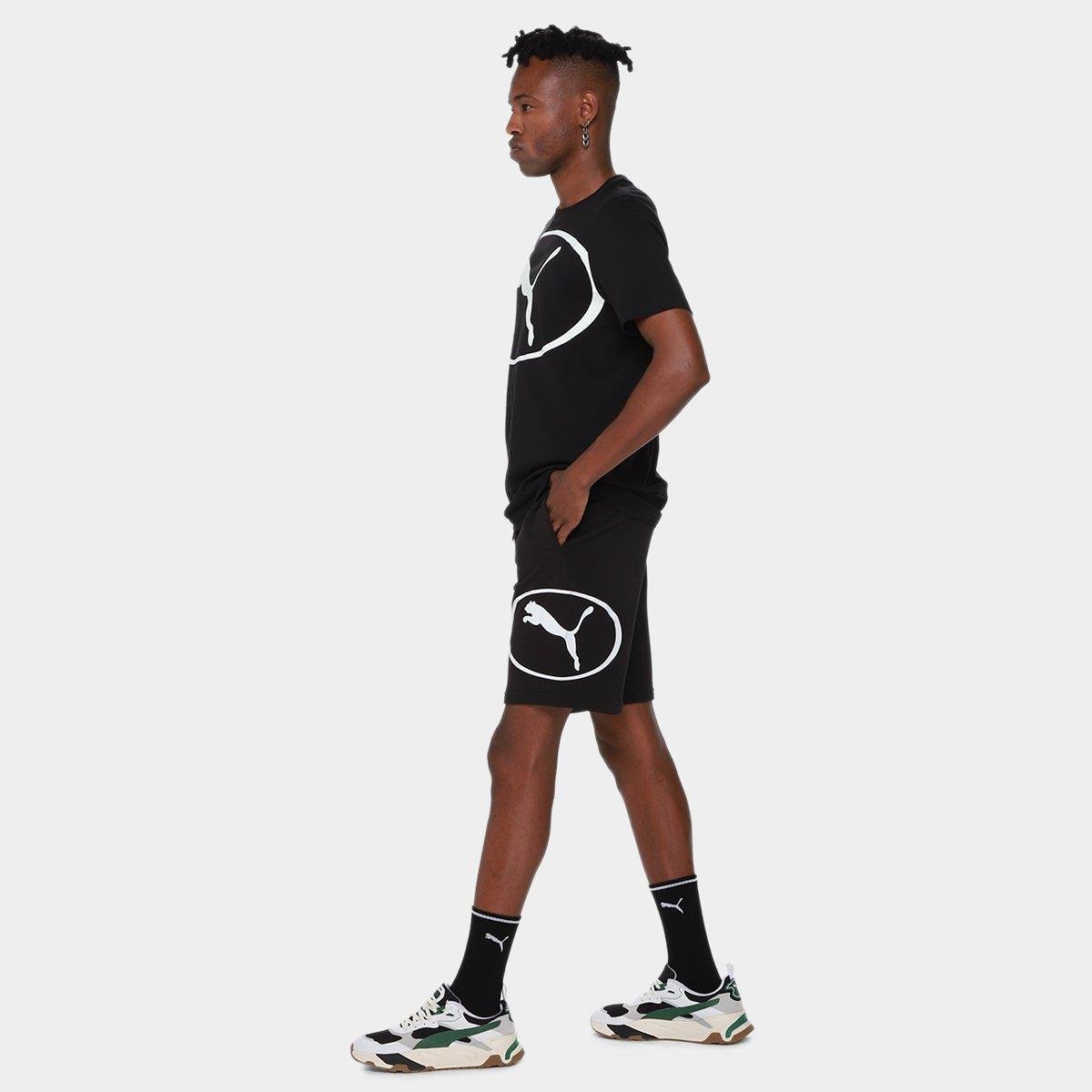 Bermuda Puma Sport Graphic Masculina - Tam: P - 3