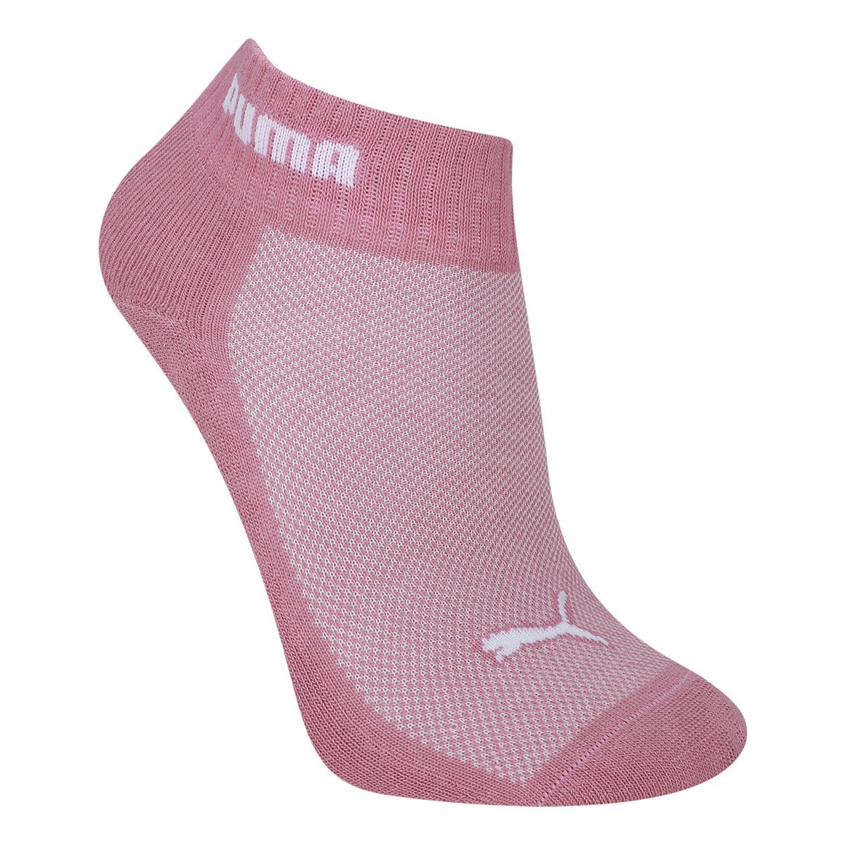 Kit Meia Puma Cano Baixo Esportiva 3 Pares Feminina - Tam: 34/39 - 2