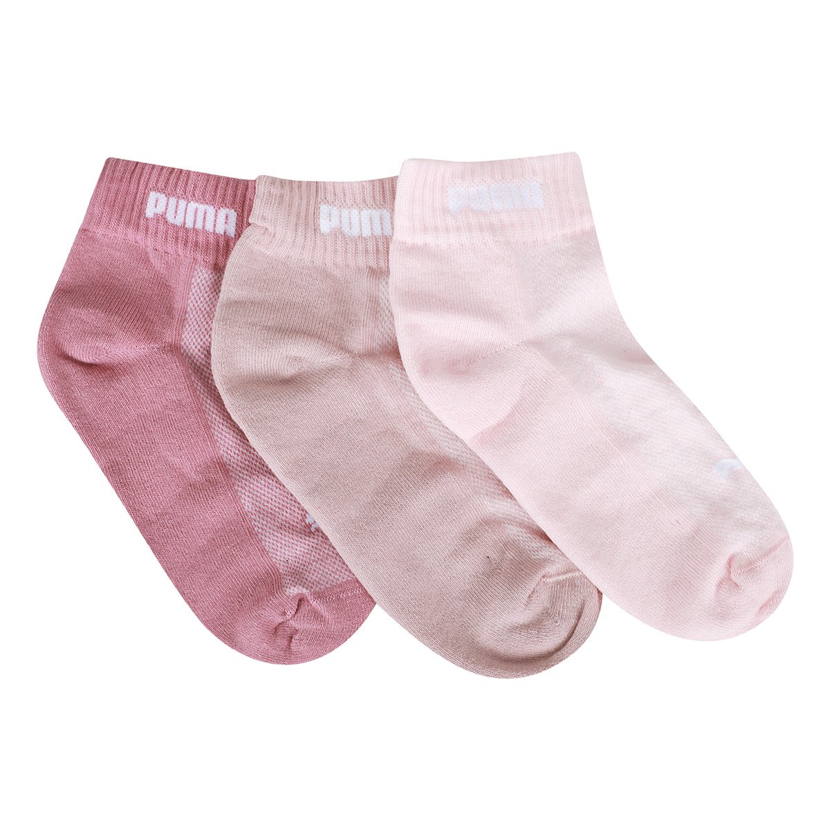 Kit Meia Puma Cano Baixo Esportiva 3 Pares Feminina - Tam: 34/39 - 4