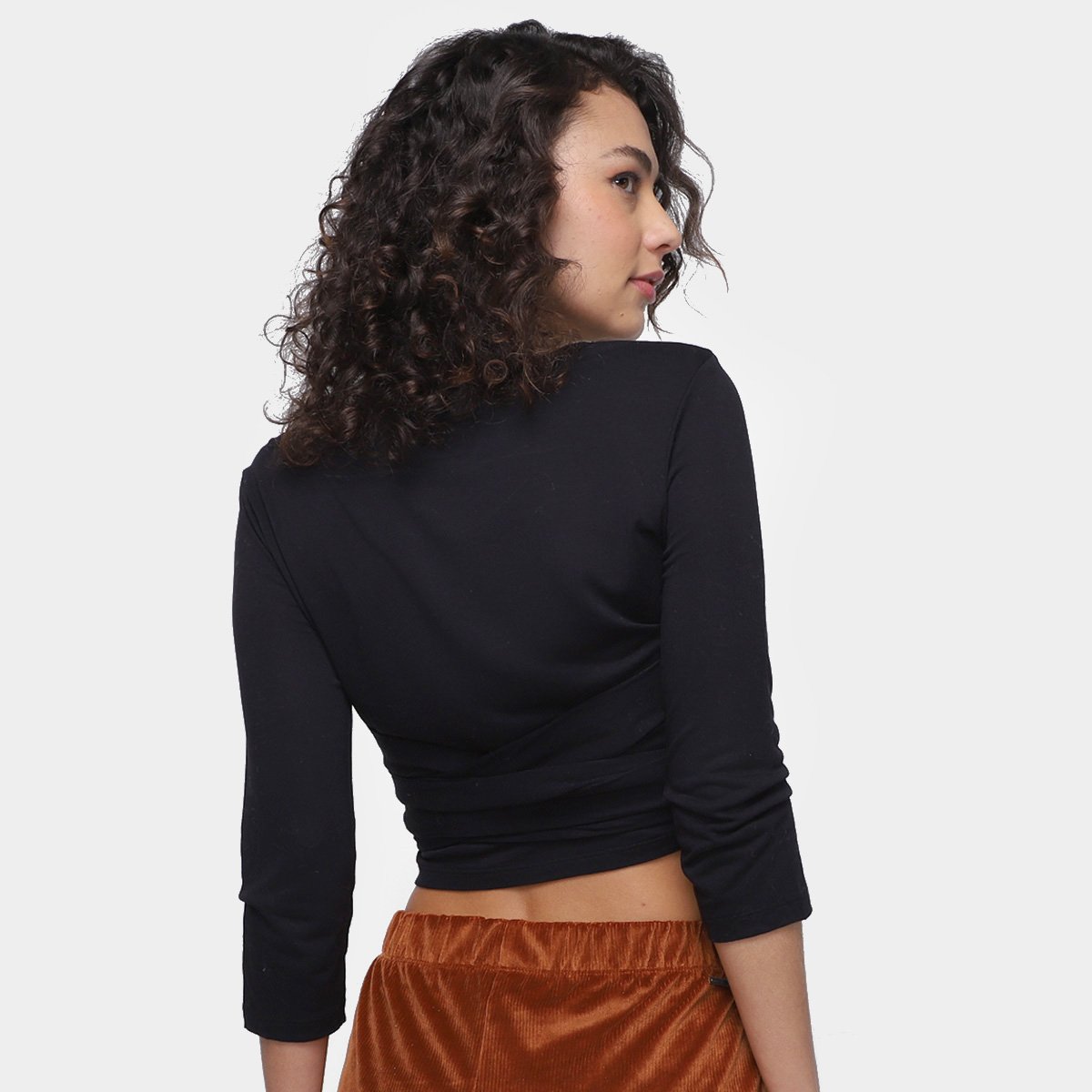 Tricô Dzarm Manga 7/8 Faixa Feminina - Tam: XXG - 1