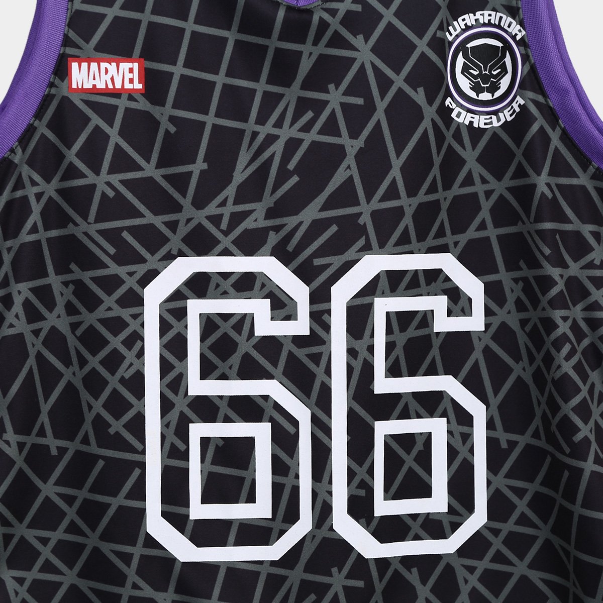 Regata Infantil Marvel Pantera Negra - Tam: 10A - 2