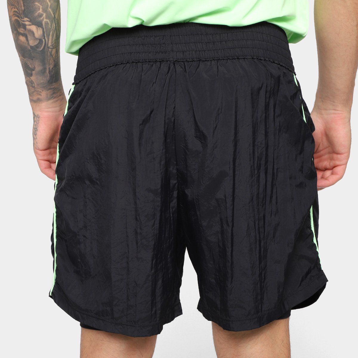 Bermuda Estilo Do Corpo Dupla Cross Masculina - Tam: P - 1