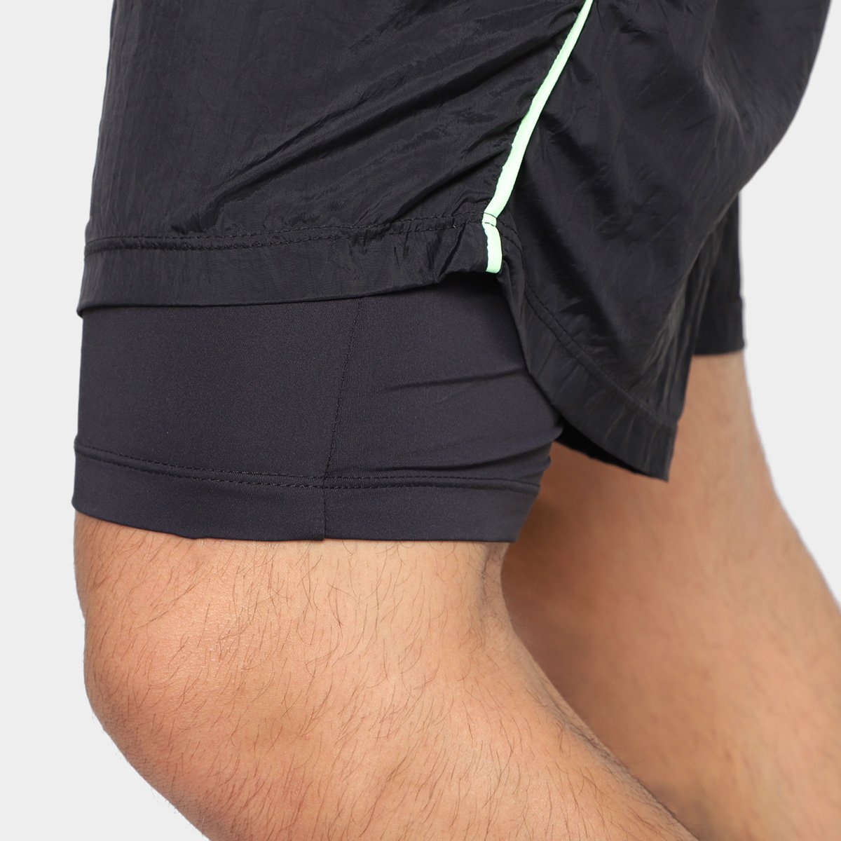 Bermuda Estilo Do Corpo Dupla Cross Masculina - Tam: P - 2