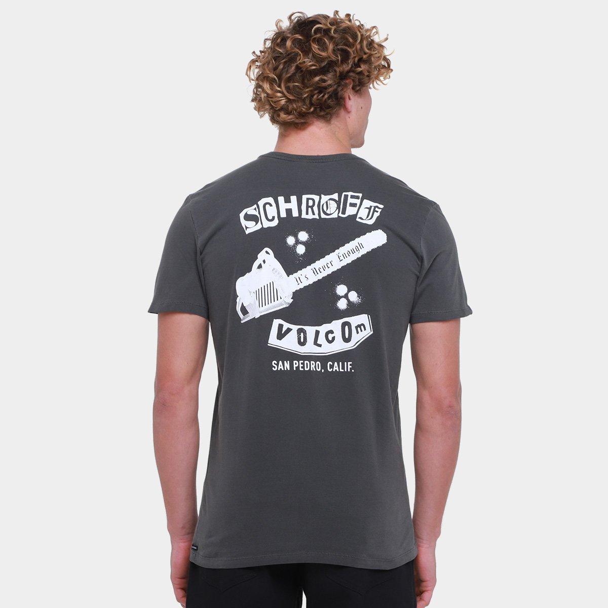 Camiseta Volcom Schroff Masculina - Tam: M - 1