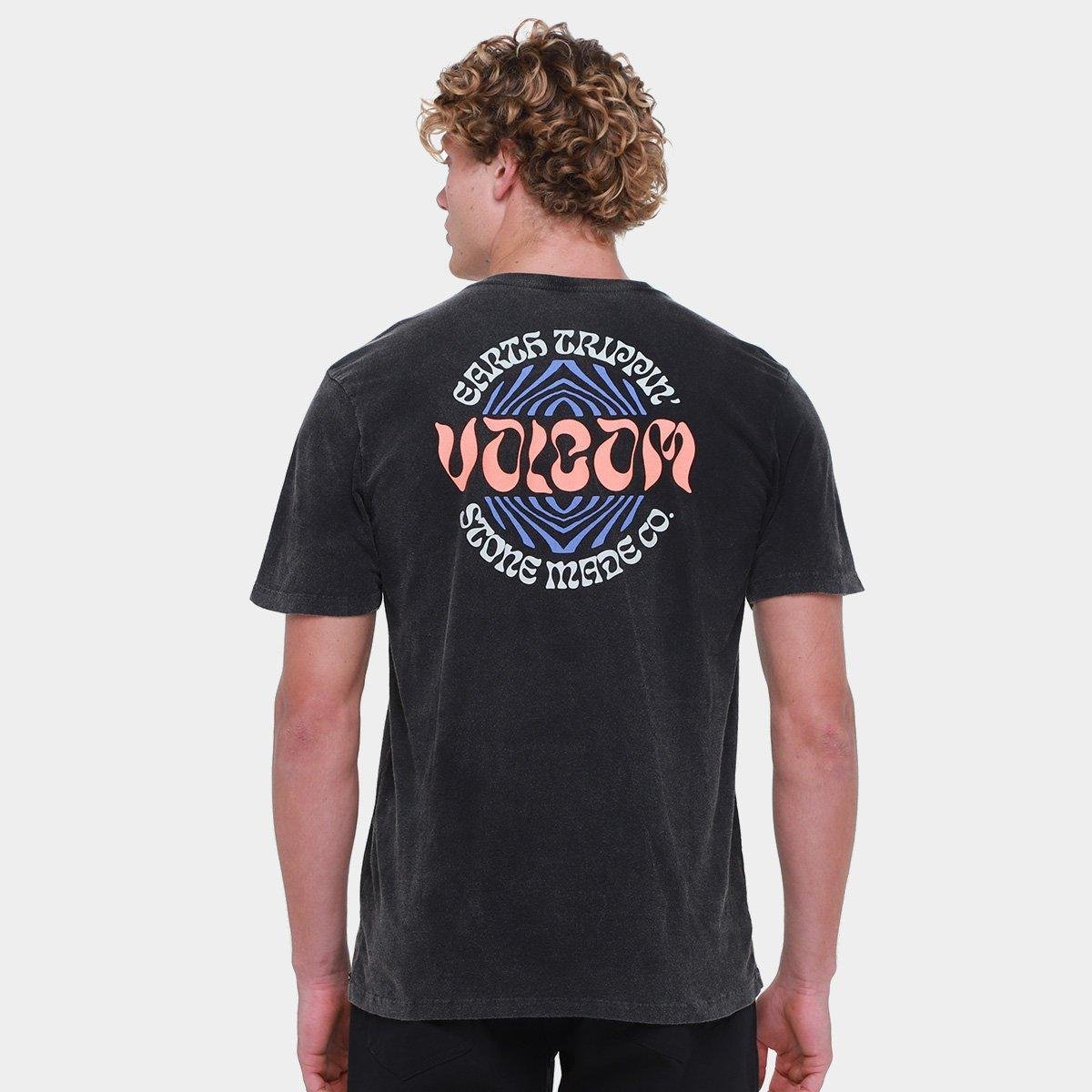 Camiseta Volcom Stoneature Masculina - Tam: M - 1