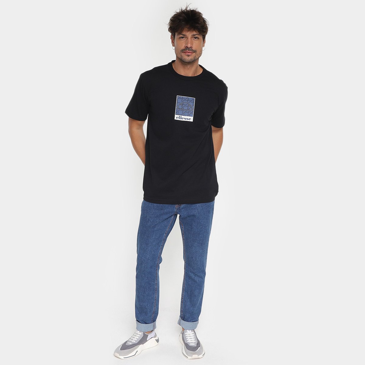 Camiseta Ellesse Estampada Logo Masculina - Tam: P - 3