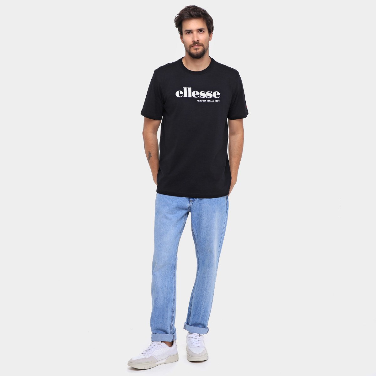 Camiseta Ellesse Logo Perugia Itália Masculina - Tam: P - 3