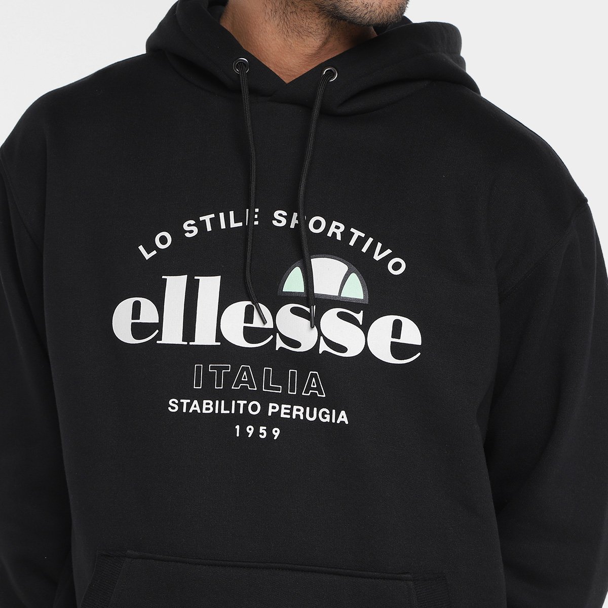 Blusa Moletom Ellesse Perugia Com Capuz Masculina - Tam: GG - 2