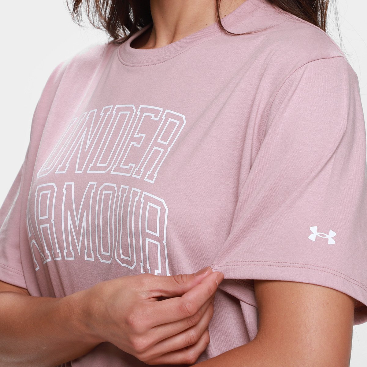 Camiseta Under Armour MC Rival OS Camp Feminina - Tam: P - 2