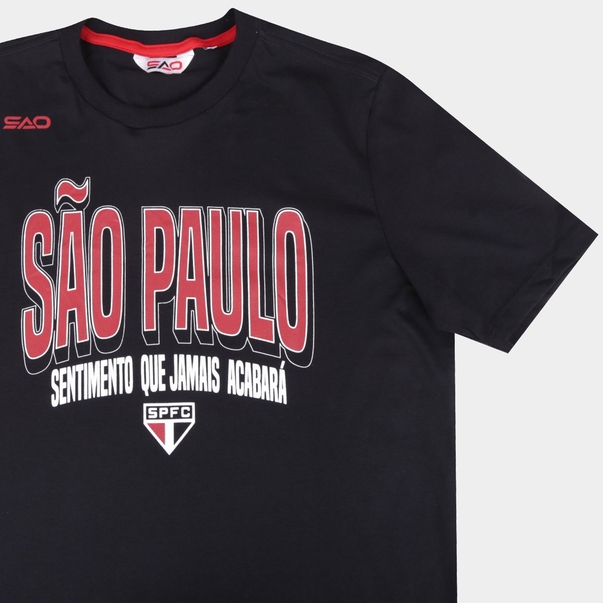 Camiseta São Paulo Casual Masculina - Tam: P - 3