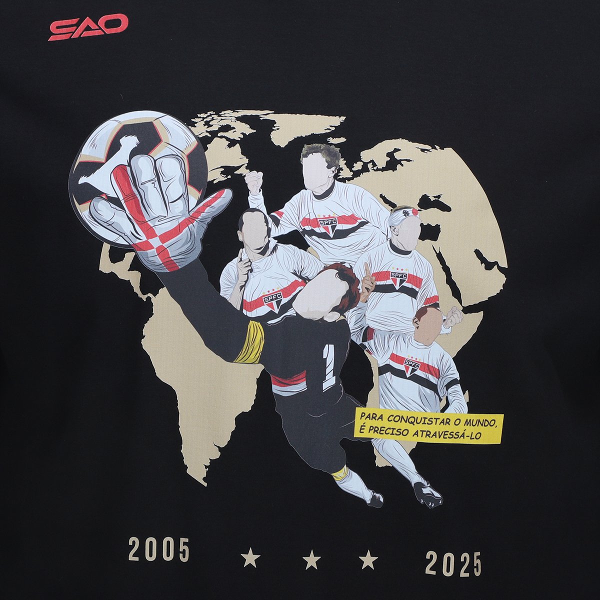 Camiseta São Paulo Heróis do Tri Masculina - Tam: P - 2