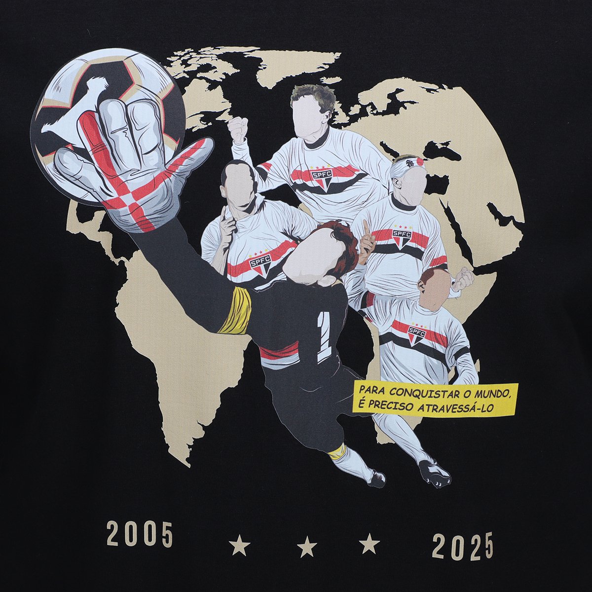 Camiseta São Paulo Heróis do Tri Masculina - Tam: P - 3