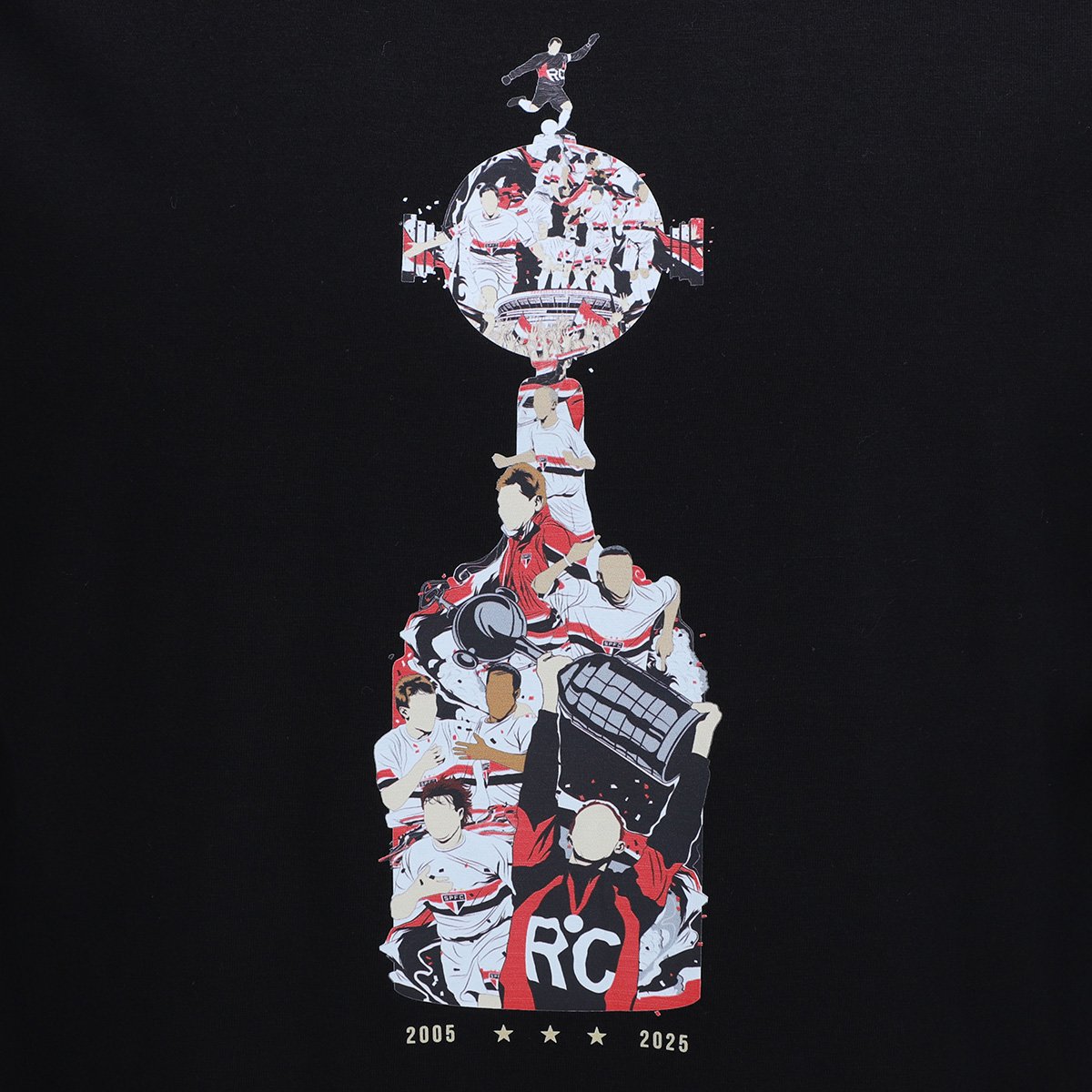 Camiseta São Paulo Taça Libertadores Masculina - Tam: P - 3