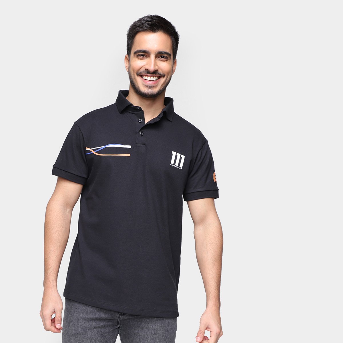 Camisa Polo RB111 Rubens Barrichello Move Masculina - Tam: P