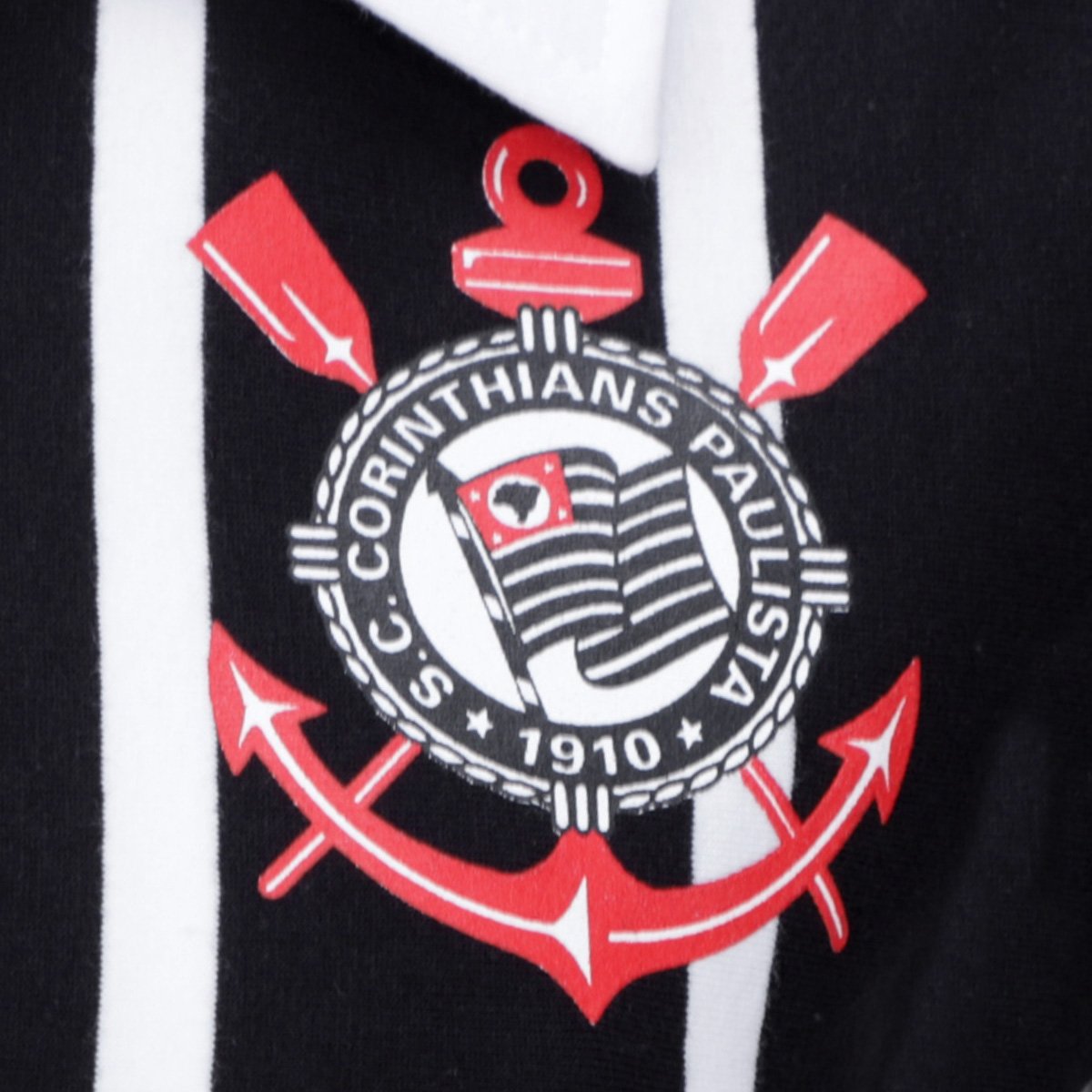 Camisa Polo Corinthians Coimbra Retrô Kalunga Feminina - Tam: G - 2