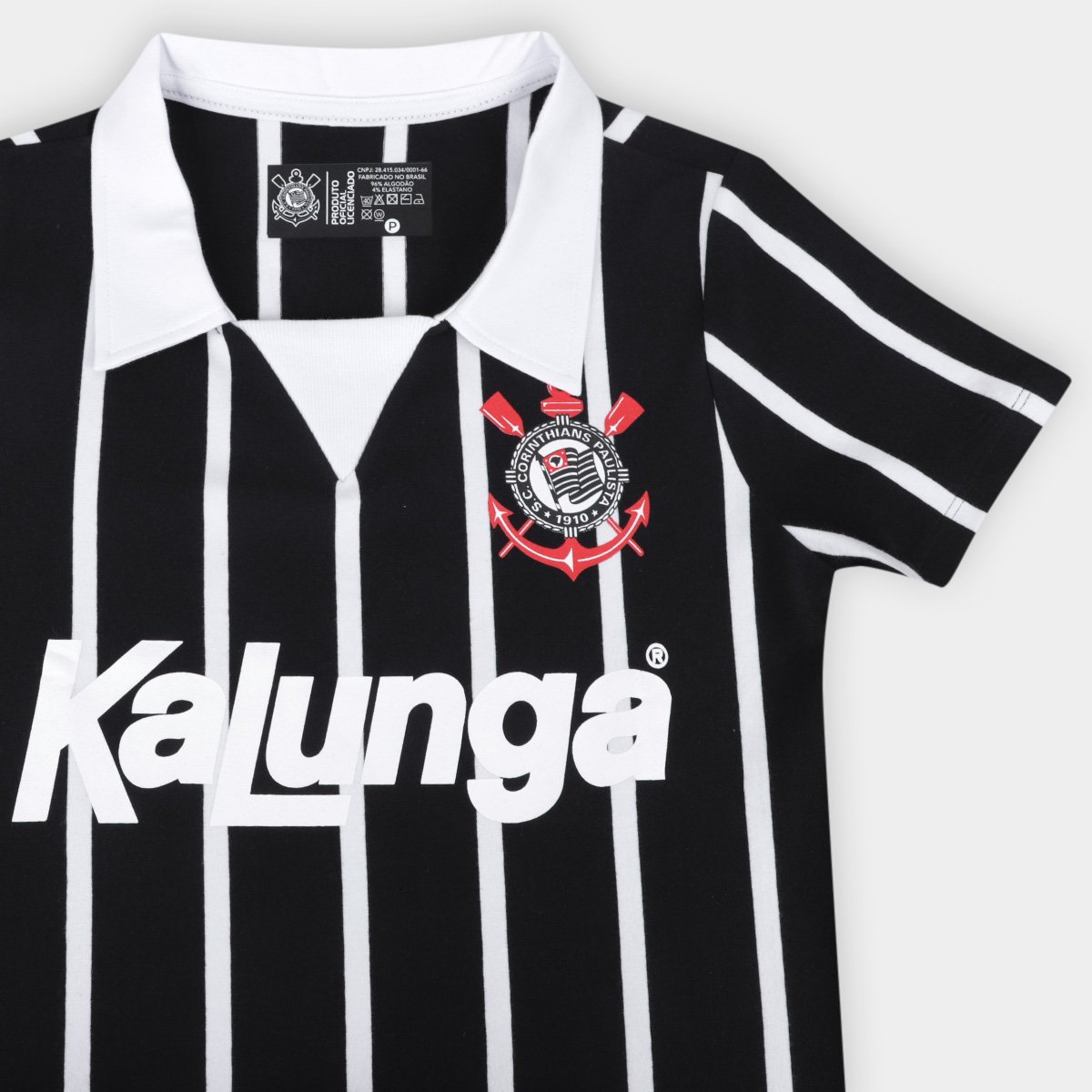 Camisa Polo Corinthians Coimbra Retrô Kalunga Feminina - Tam: G - 5