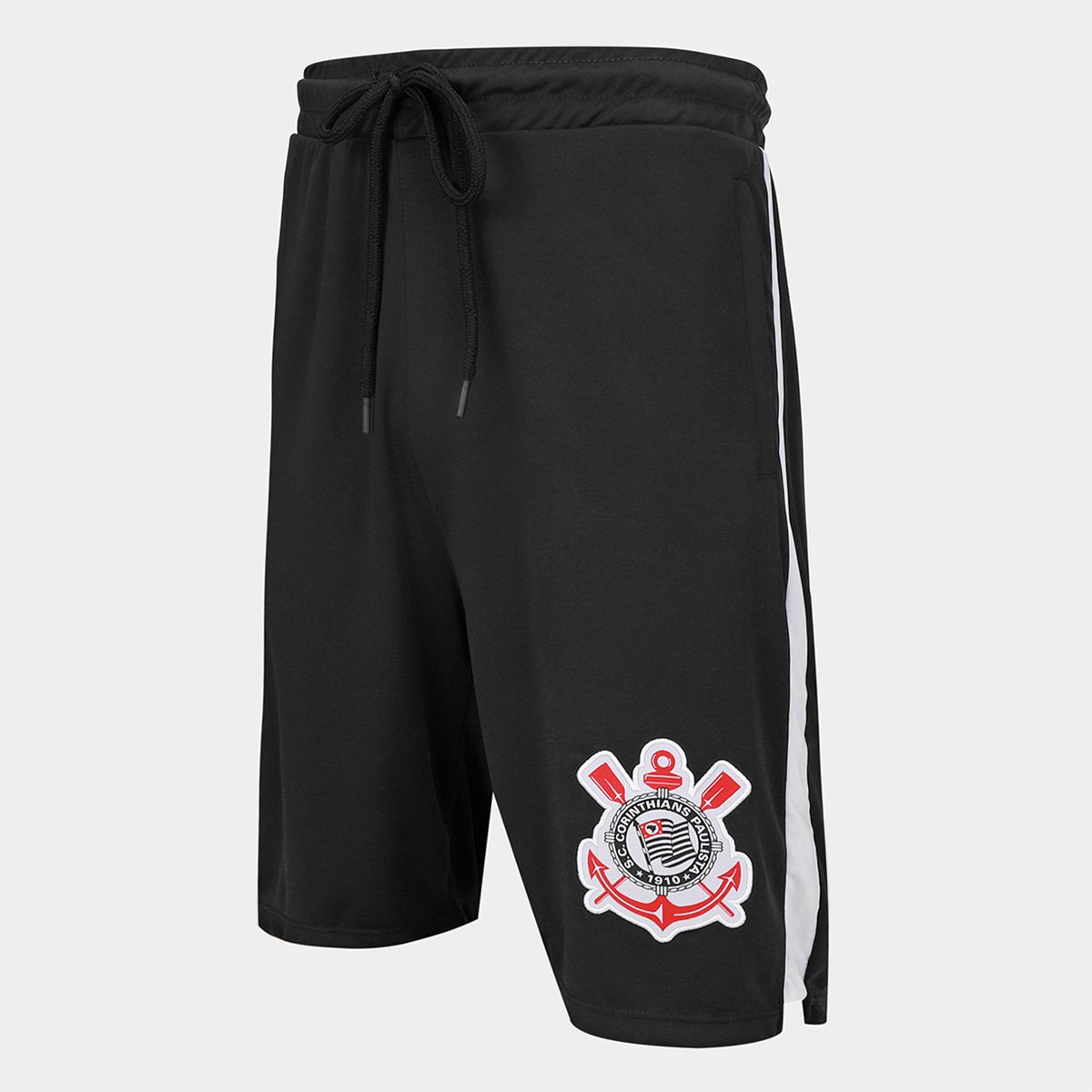 Bermuda Corinthians Com Zíper Lateral Masculina - Tam: P - 2