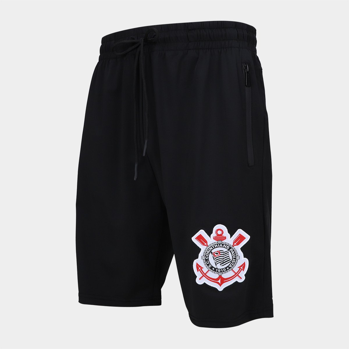 Shorts Corinthians Com Zíper Masculino - Tam: P - 2