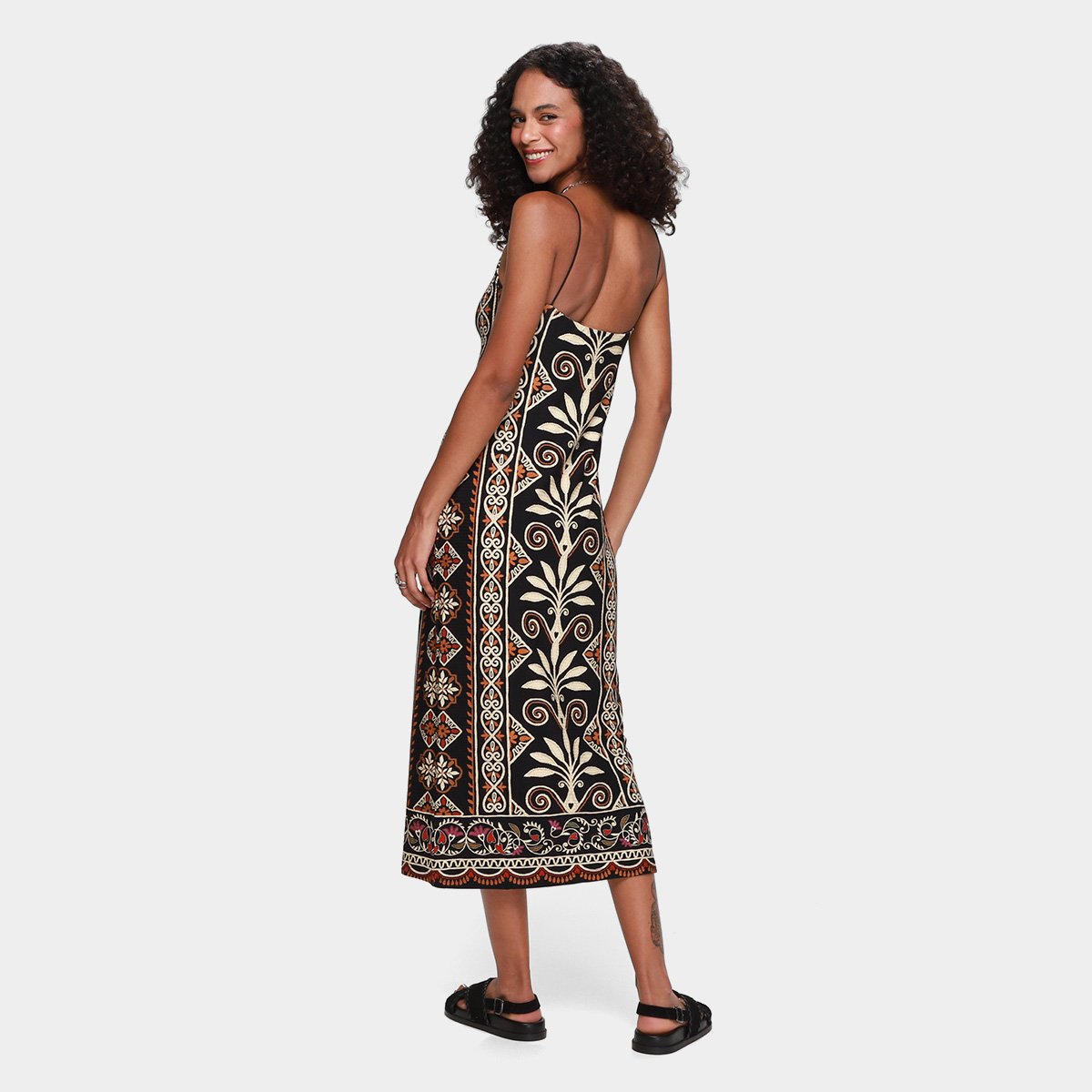 Vestido Midi Farm Adriele - Tam: P - 1