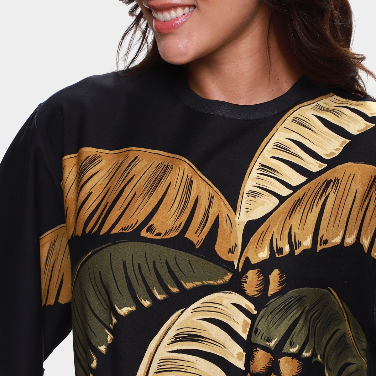 Vestido Tshirt Farm Big Itacare Coqueiro Feminino - Tam: G - 2