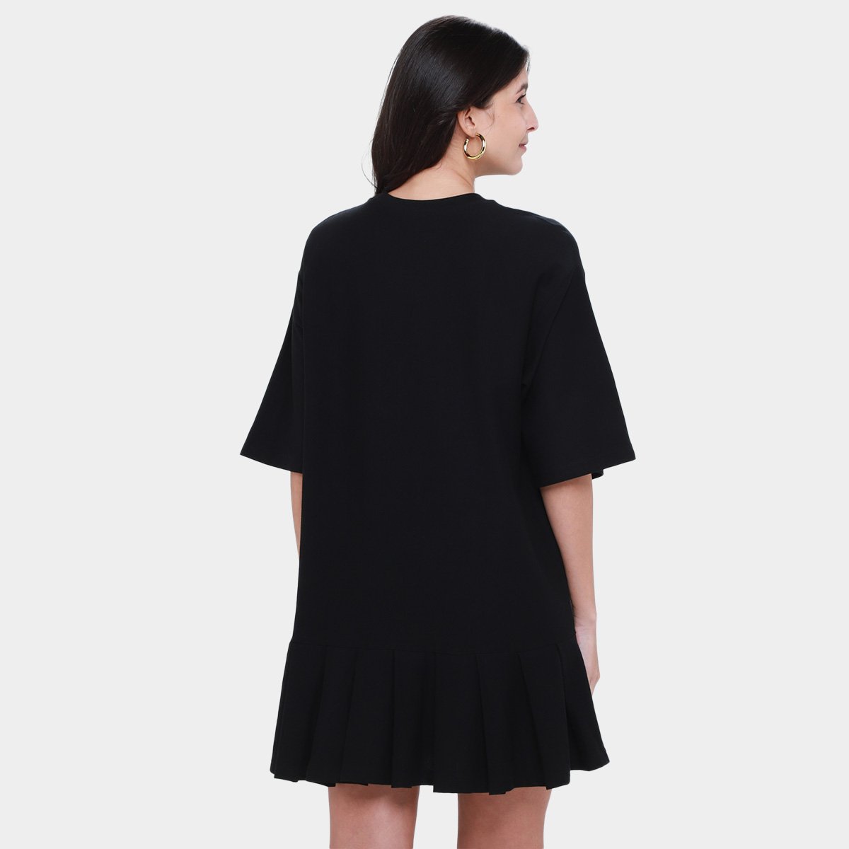 Vestido Curto Farm Pregas do Rio Flor - Tam: G - 1
