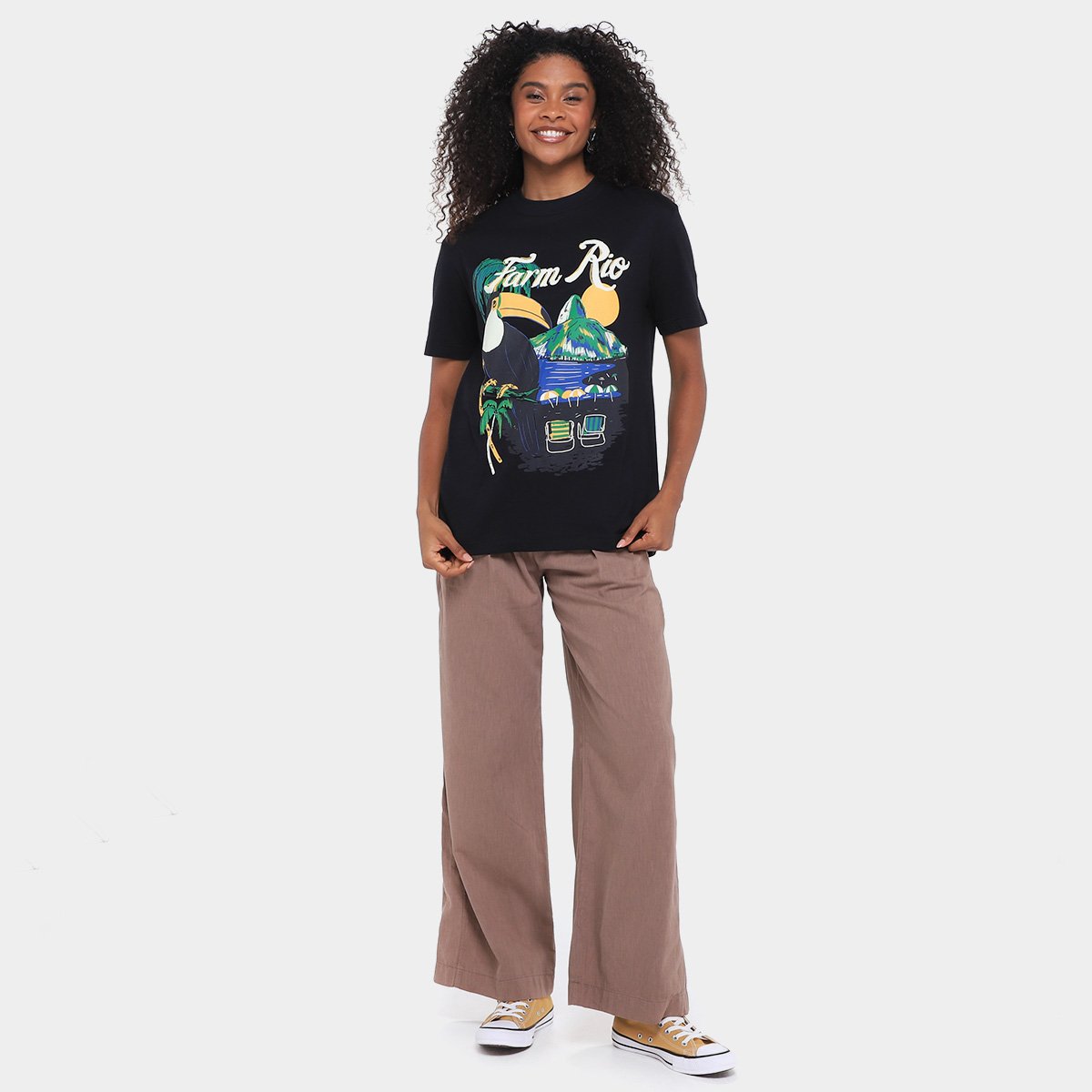 Camiseta Farm Media Tucano Praia Feminina - Tam: G - 3