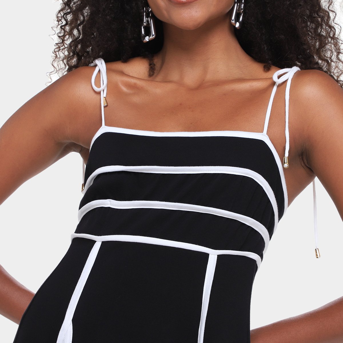 Vestido Farm Cropped Vivo Bicolor - Tam: M - 2