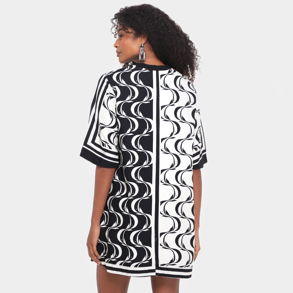 Vestido Farm T-Shirt Peixe Copa - Tam: M - 1
