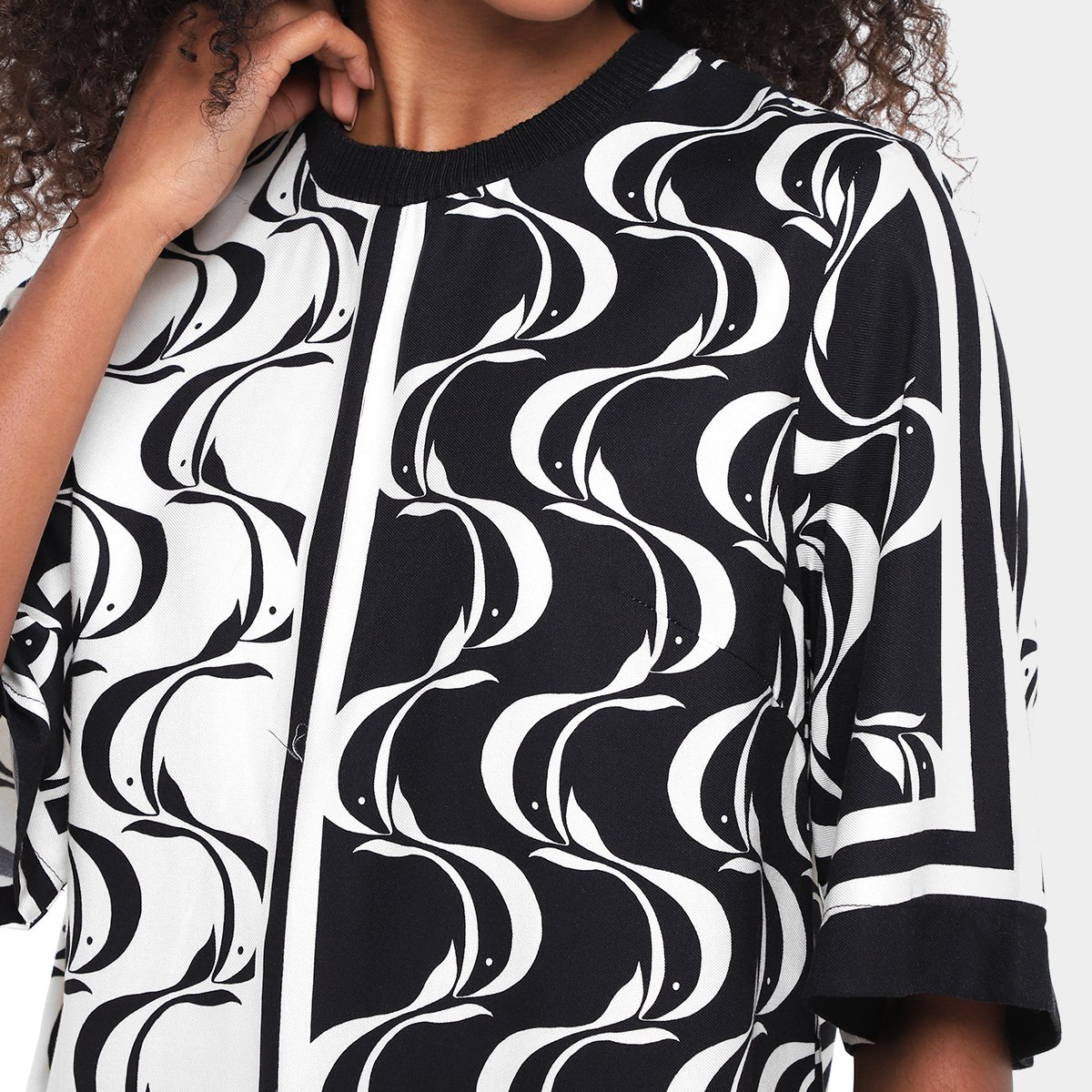 Vestido Farm T-Shirt Peixe Copa - Tam: M - 2