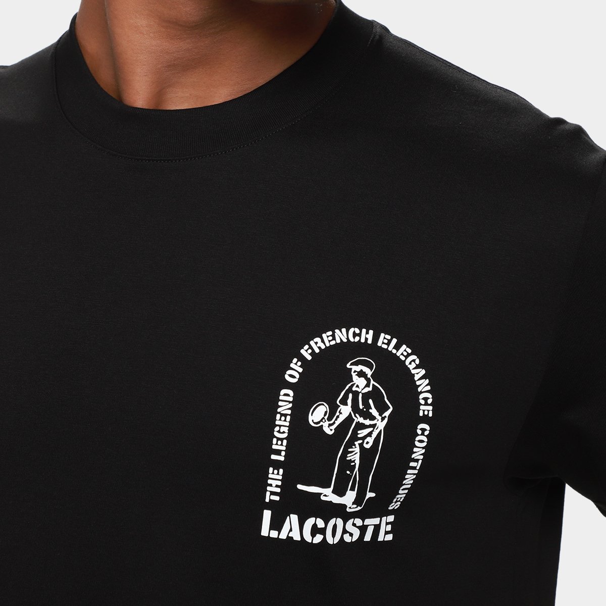 Camiseta Lacoste Casual Masculina - Tam: GG - 2
