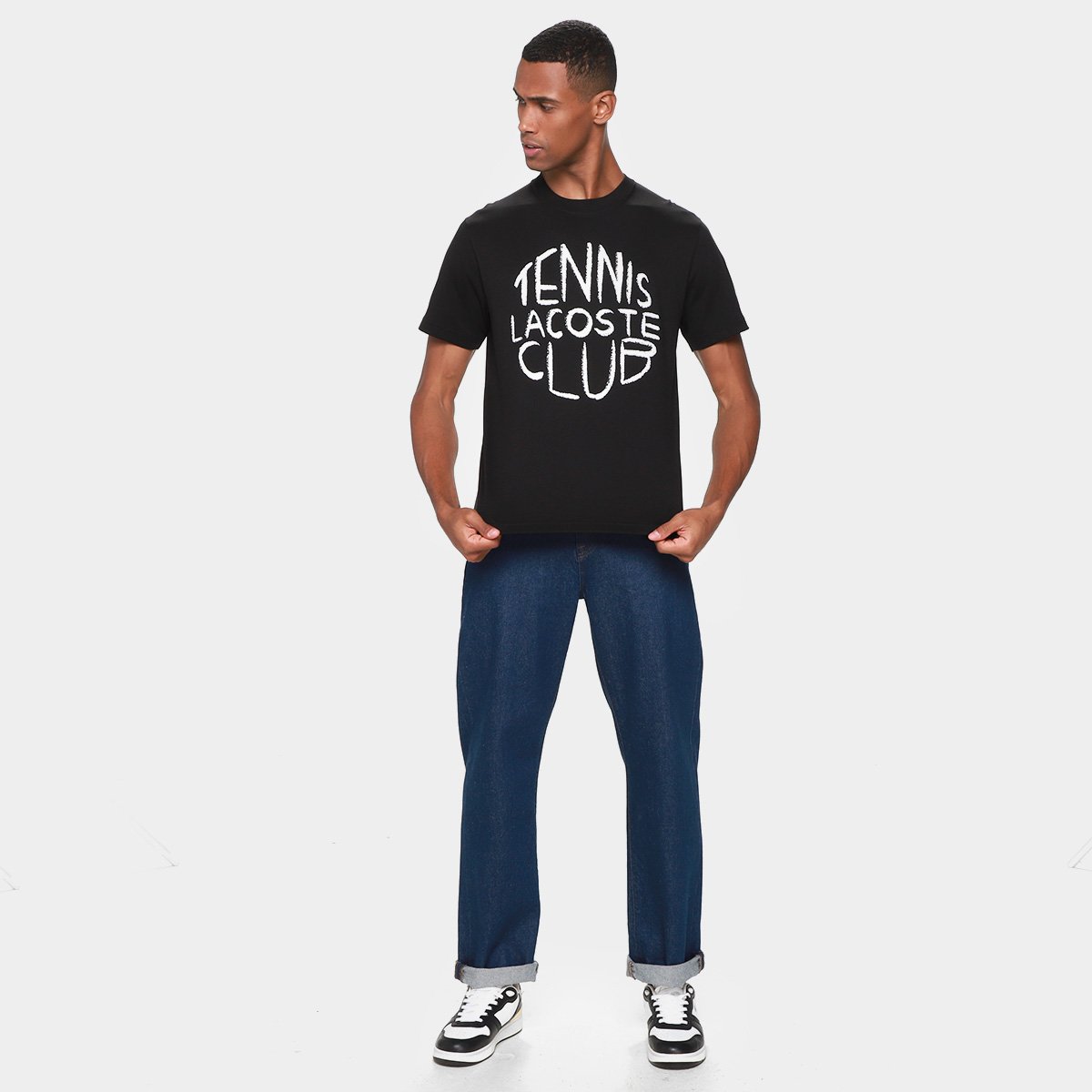 Camiseta Lacoste Casual Masculina - Tam: M - 4