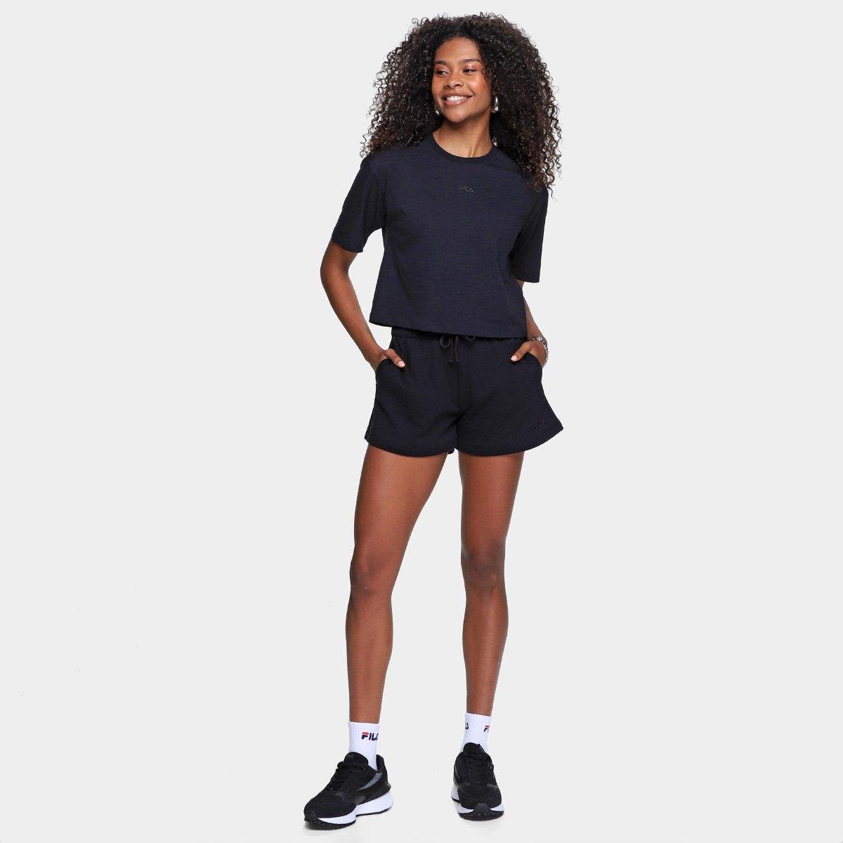 Camiseta Fila Cropped Comfort Classic Feminina - Tam: P - 3