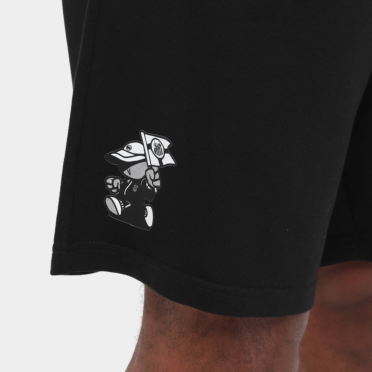Bermuda de Moletom Santos Pela Bandeira que Ensina Masculina - Tam: P - 2