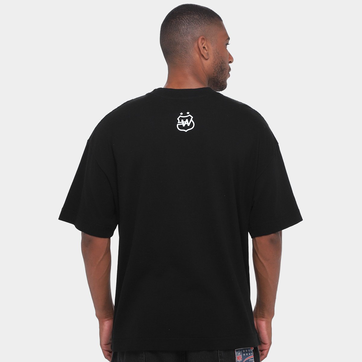 Camiseta Oversized Santos Pela Bandeira que Ensina Masculina - Tam: P - 1