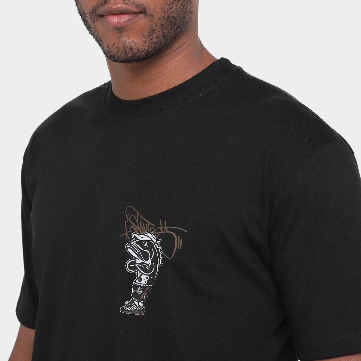 Camiseta Santos Futebol e Arte Masculina - Tam: P - 2