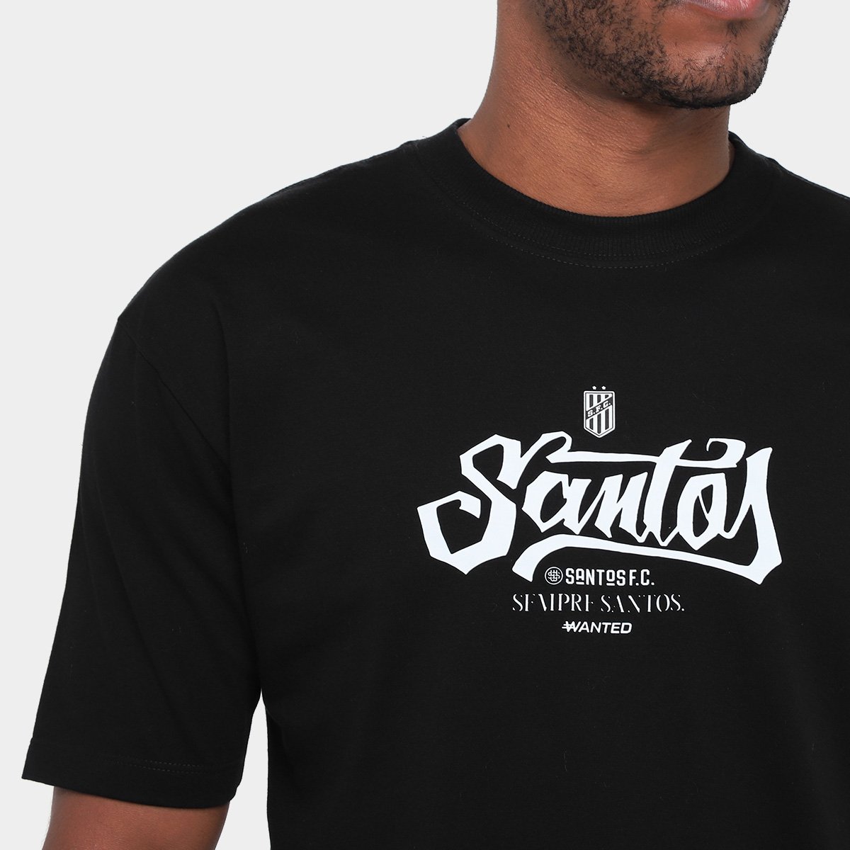 Camiseta Santos Vivo Pelo Santos Masculina - Tam: P - 2