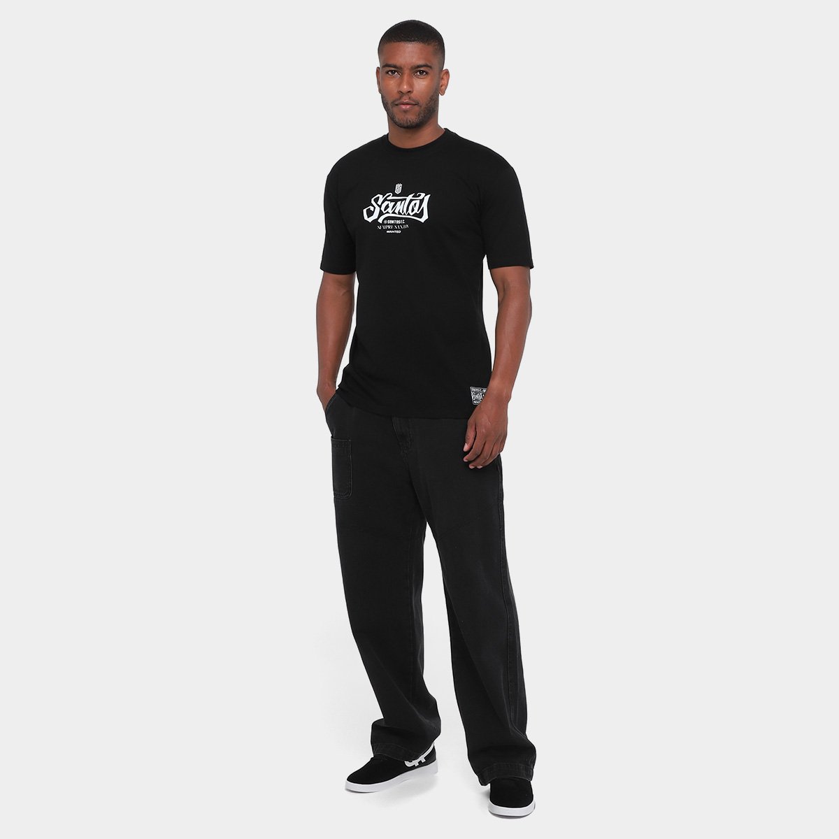 Camiseta Santos Vivo Pelo Santos Masculina - Tam: P - 4