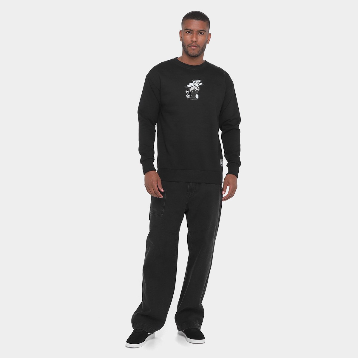 Moletom Santos Pela Bandeira que Ensina Masculino - Tam: P - 4