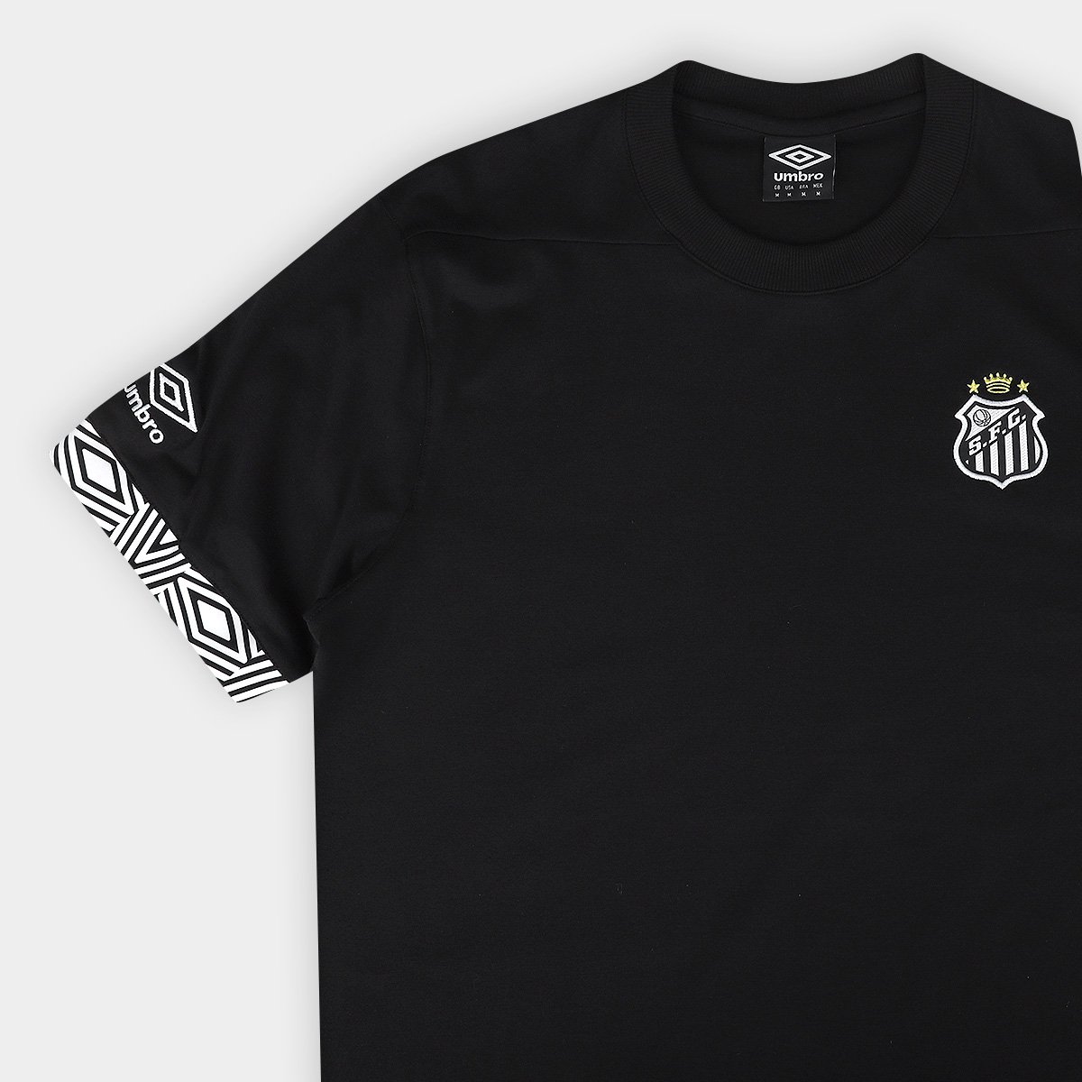 Camisa Santos 26/27 Concentração Umbro Masculina - Tam: P - 4