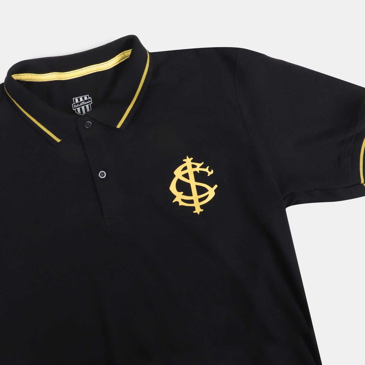 Camisa Polo Internacional RetrôMania Ouro Vintage Masculina - Tam: P - 3