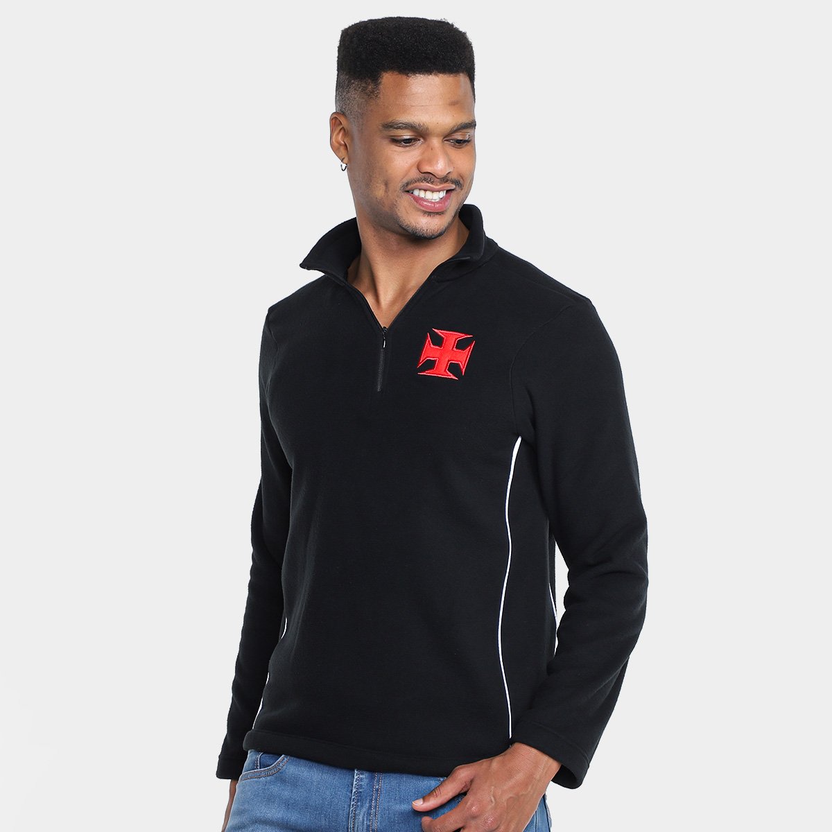 Camisa Manga Longa Vasco RetrôMania Fleece Masculina - Tam: P - 2