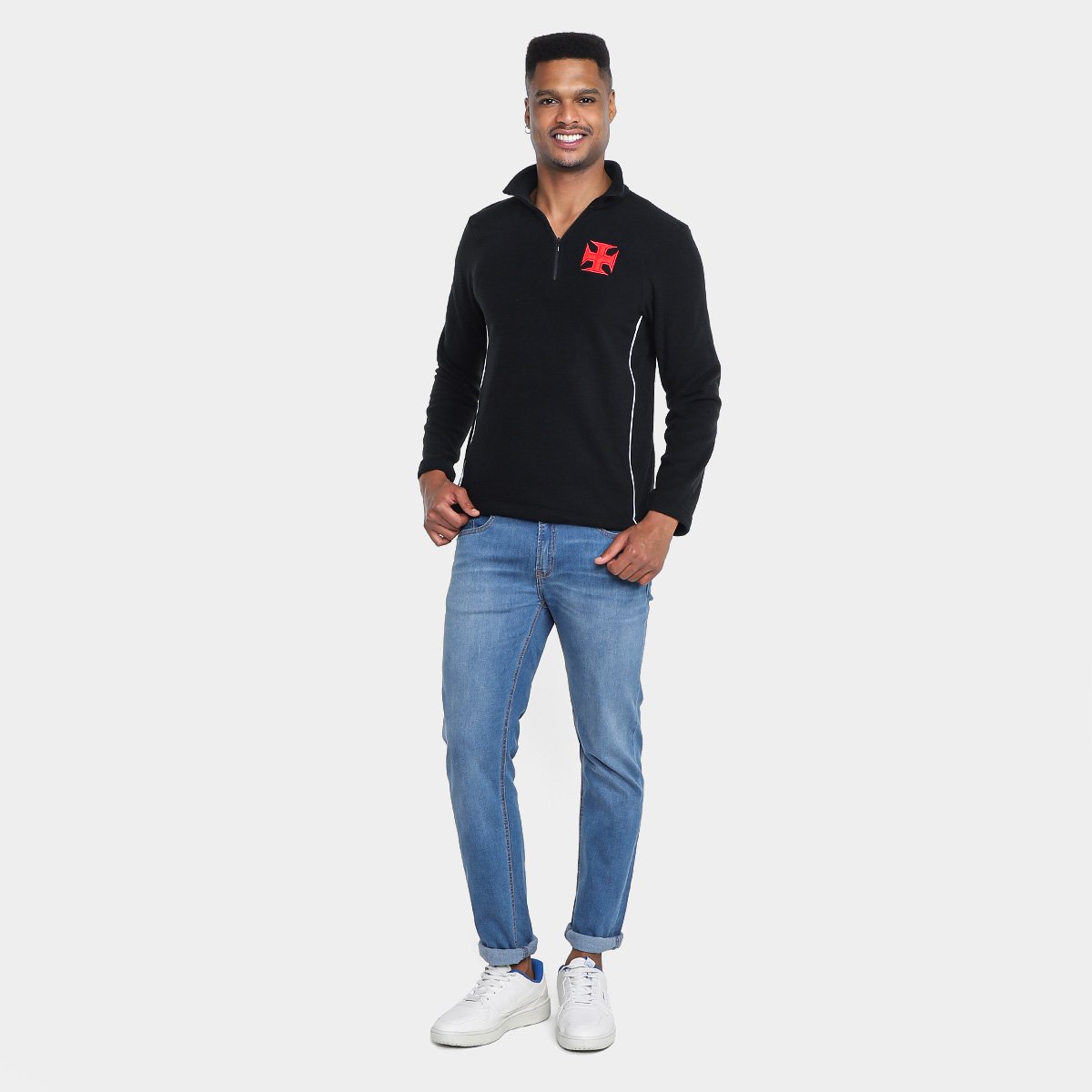 Camisa Manga Longa Vasco RetrôMania Fleece Masculina - Tam: P - 4