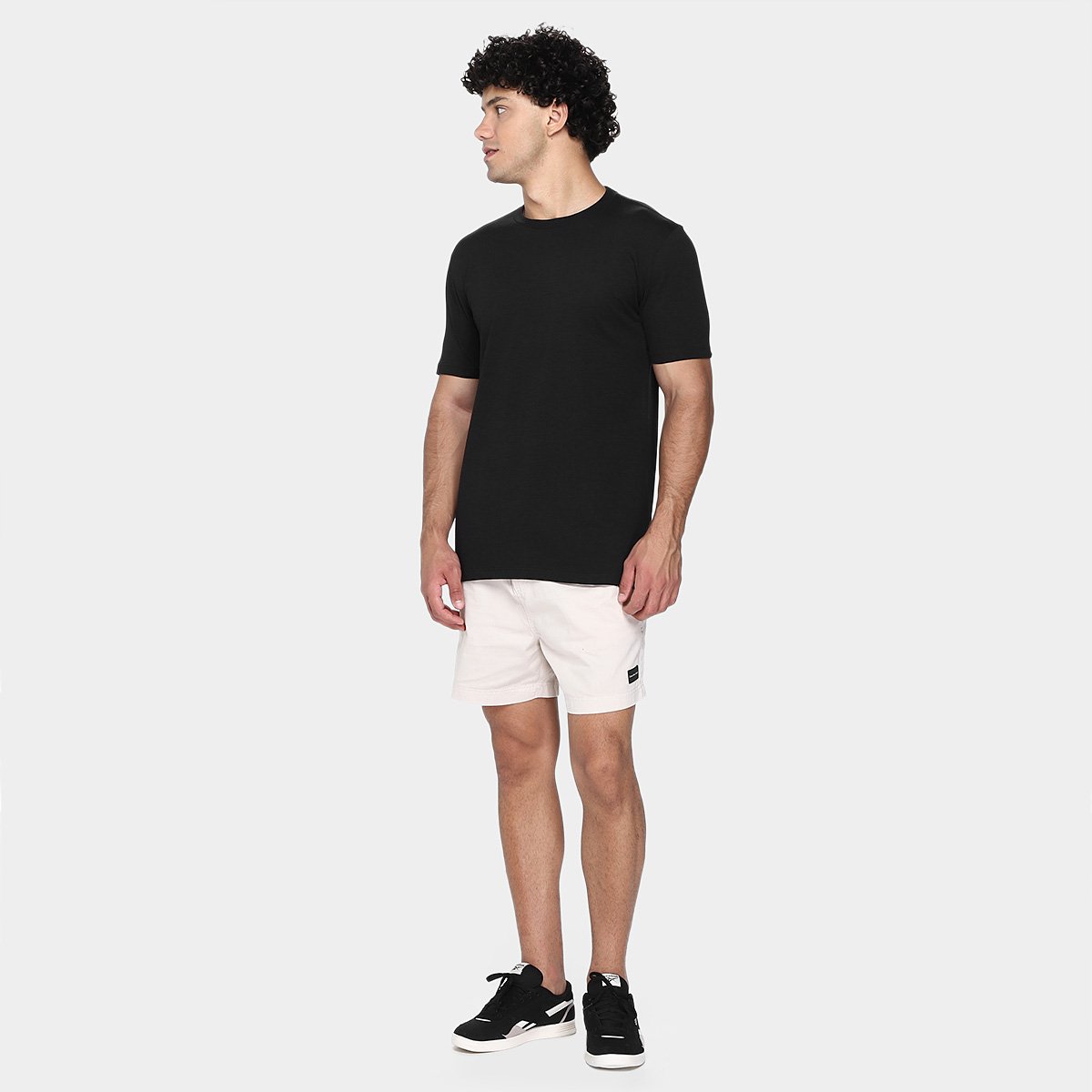 Kit Camiseta Nicoboco Slim Fit Black Com 3 Masculina - Tam: P - 4