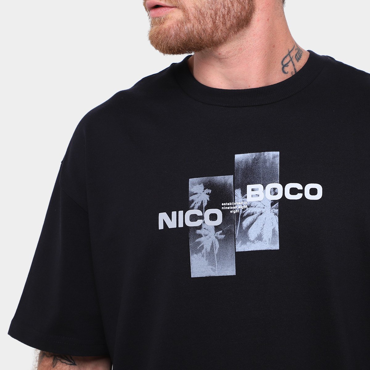 Camiseta Nicoboco Oversized Wilco Masculina - Tam: P - 2