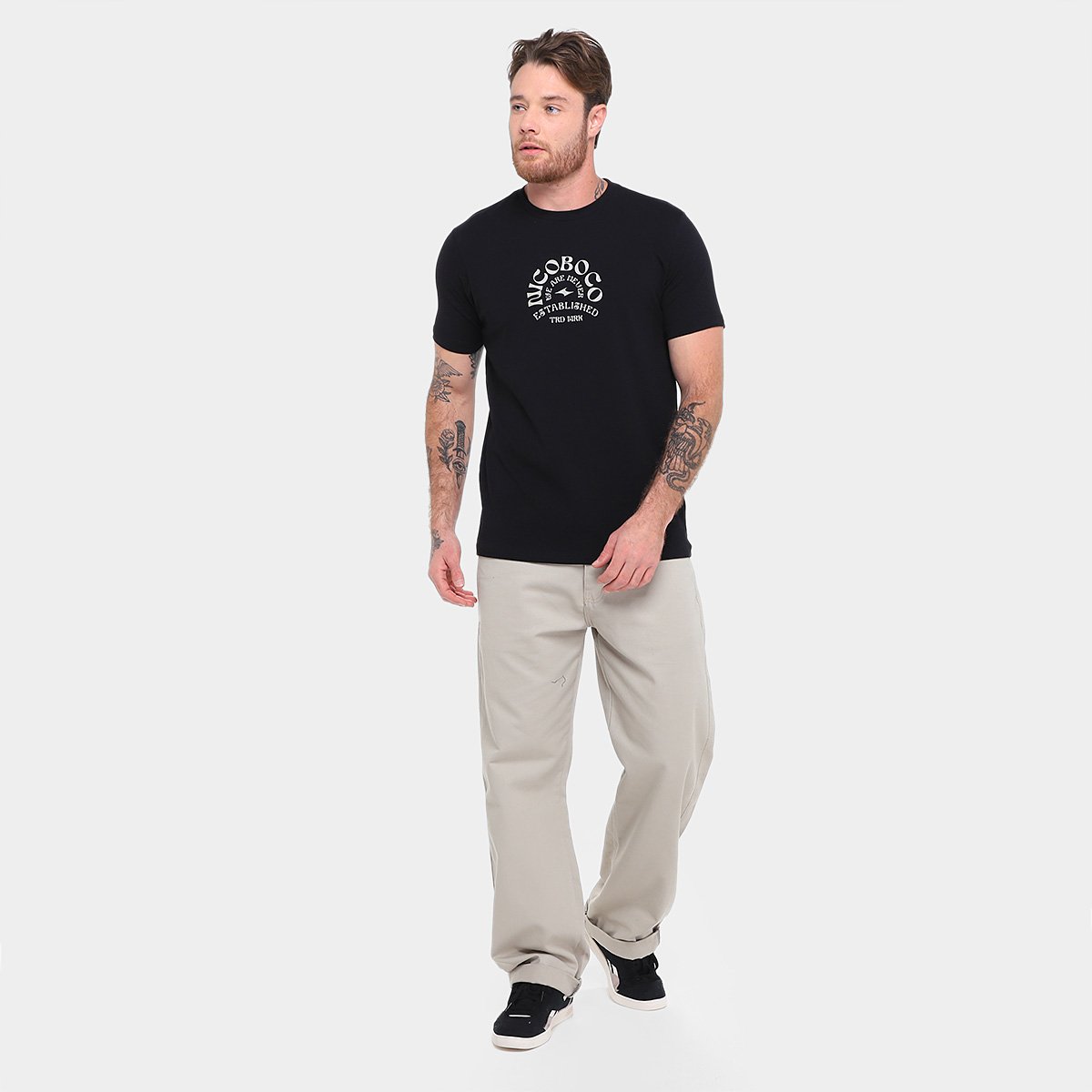 Camiseta Nicoboco Stretch Andros Masculina - Tam: P - 3