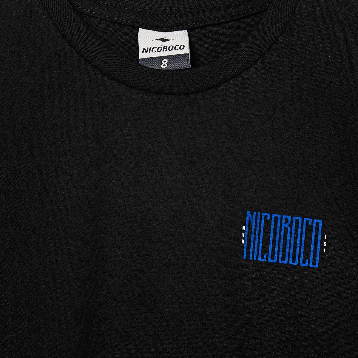 Camiseta infantil Nicoboco Básica Pray Menino - Tam: 8A - 1