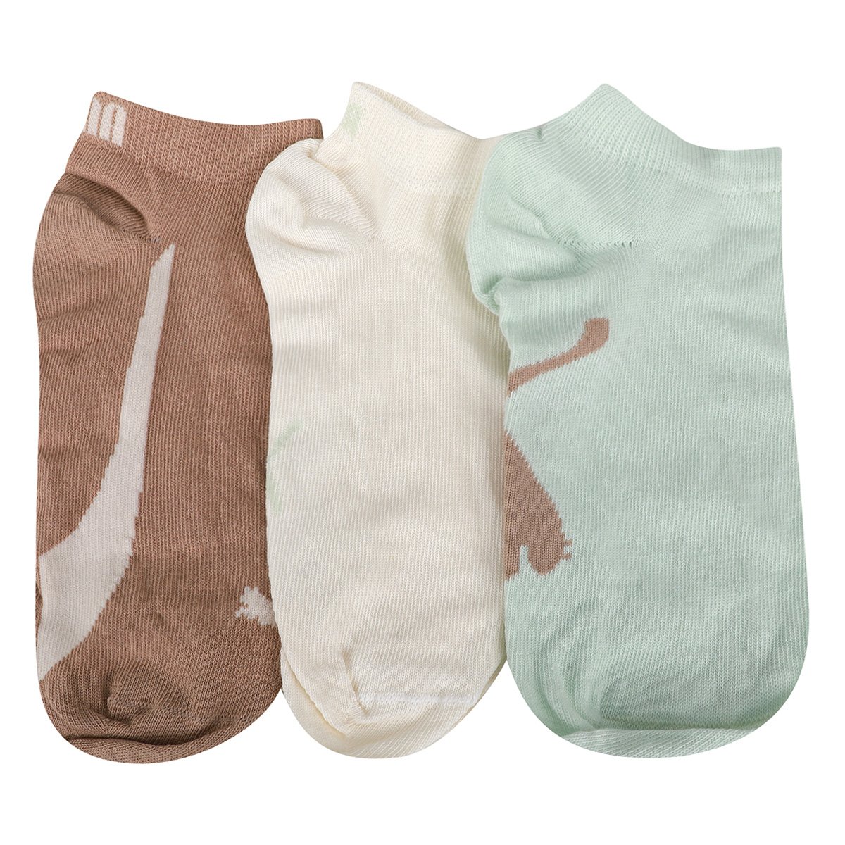 Kit Meia Sapatilha Puma Esportiva C/ 3 Pares Feminina - Tam: 34/39 - 4